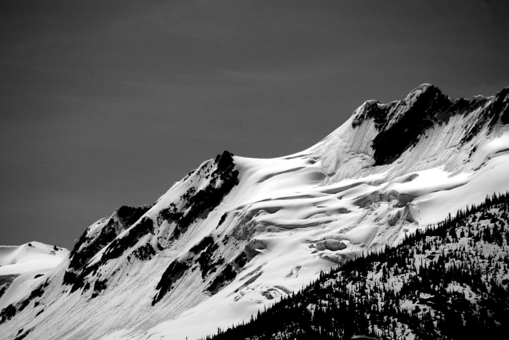 Snowfield on mountain