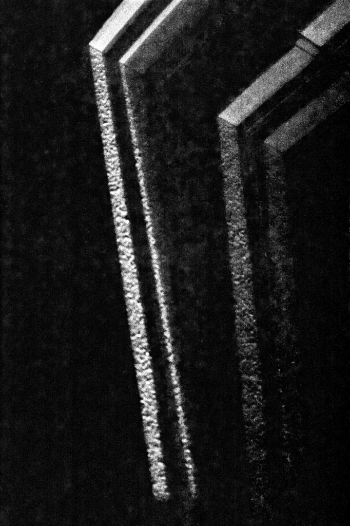 Abstract of light patters on wall and ceiling