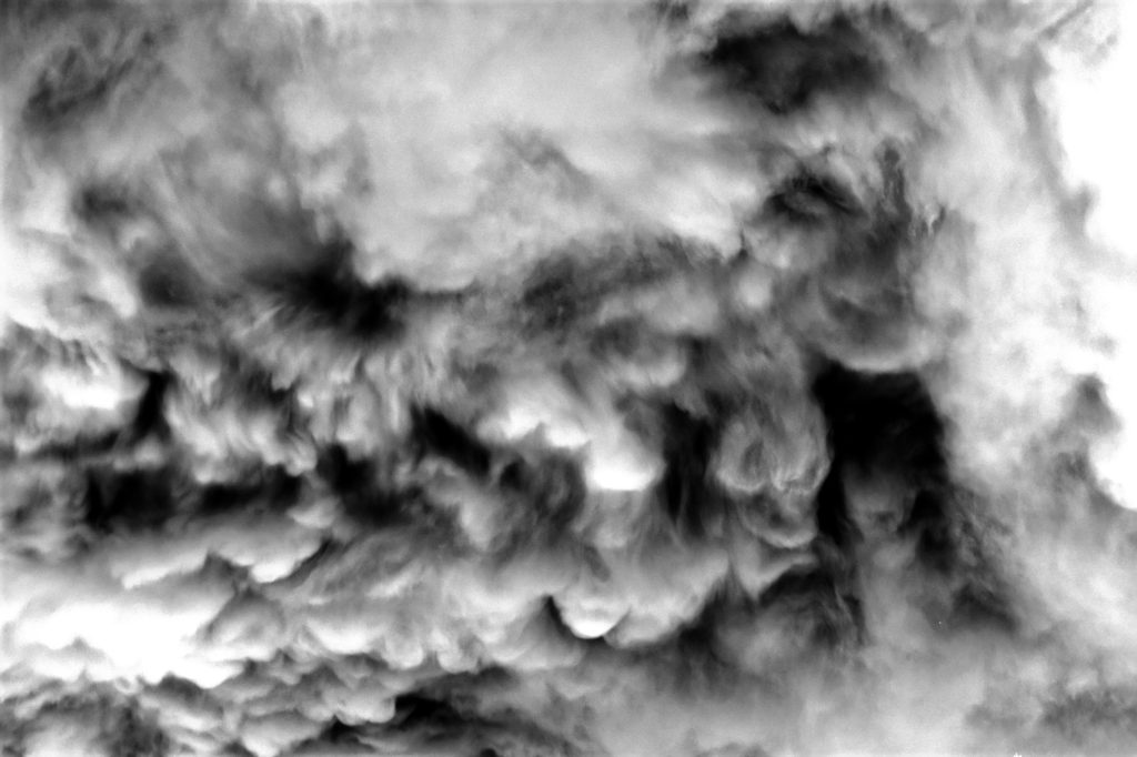 Mammatus clouds, just before the rain starts